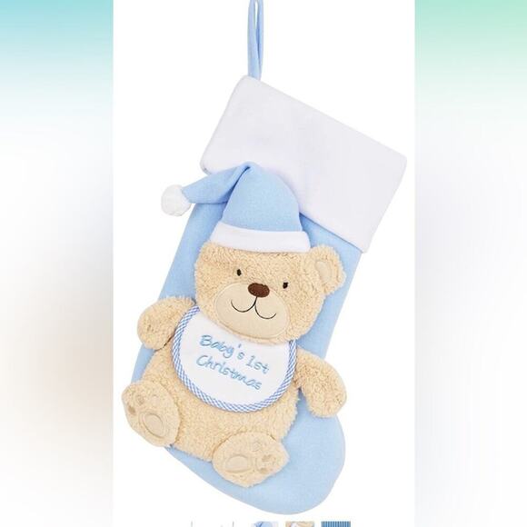 Baby's first Christmas stocking boy nwt - Picture 1 of 6